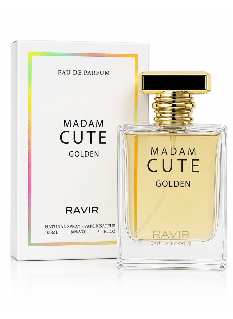 RAVIR MADAM CUTE GOLDEN Eau De Parfum for Women - 100ml - Image 2