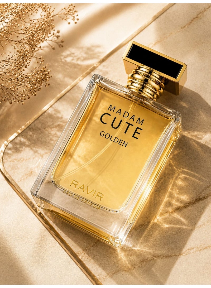 RAVIR MADAM CUTE GOLDEN Eau De Parfum for Women - 100ml - Image 3