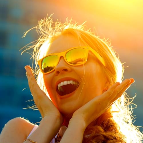 Fsmiling Yellow Sunglasses Bulk Adult Party Sunglasses 80s Shades Pack for Men Women Easter UV400 Protection-10Pack - Image 2