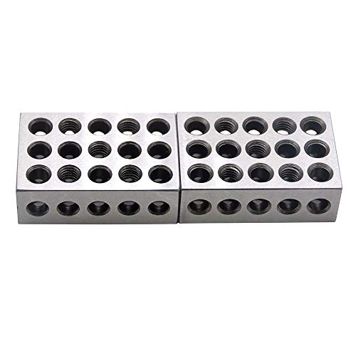 Oudtinx 1-2-3 Blocks Matched Pair Hardened Steel 23 Holes (1"x2"x3") Set Precision Machinist Milling - Image 5