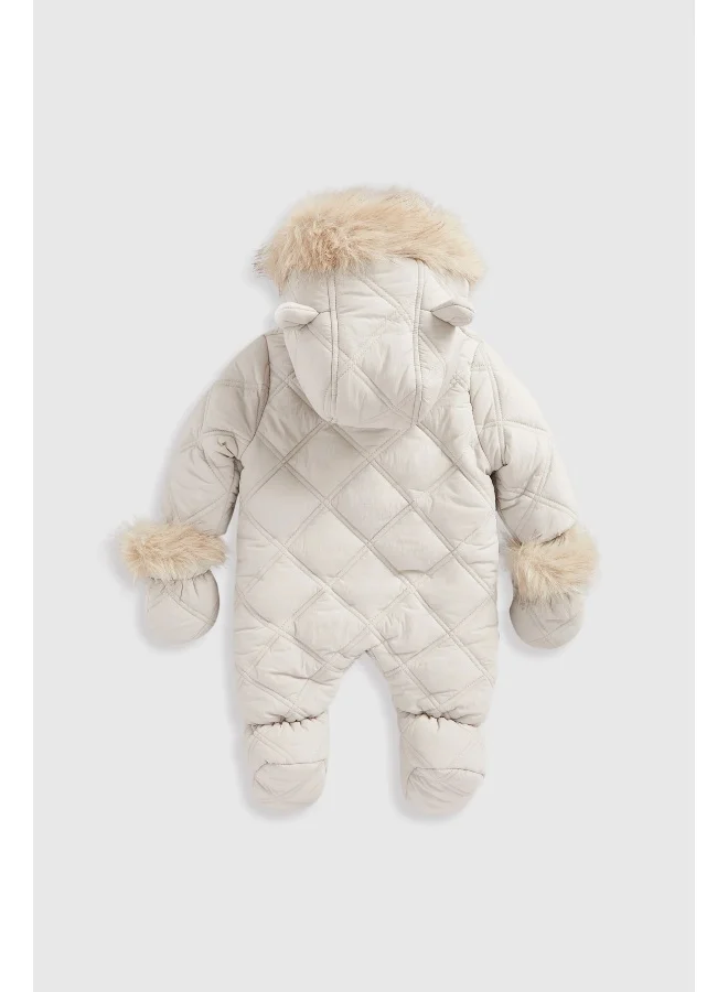 mothercare Ochre Quilted Snowsuit