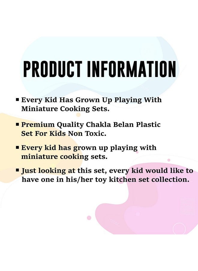 Toodles - Toodles Learnings Rolling Pin/Plastic Chakla Belan Chapati Maker for Kids for 3 Years Old and up | Activities Toy - Image 1