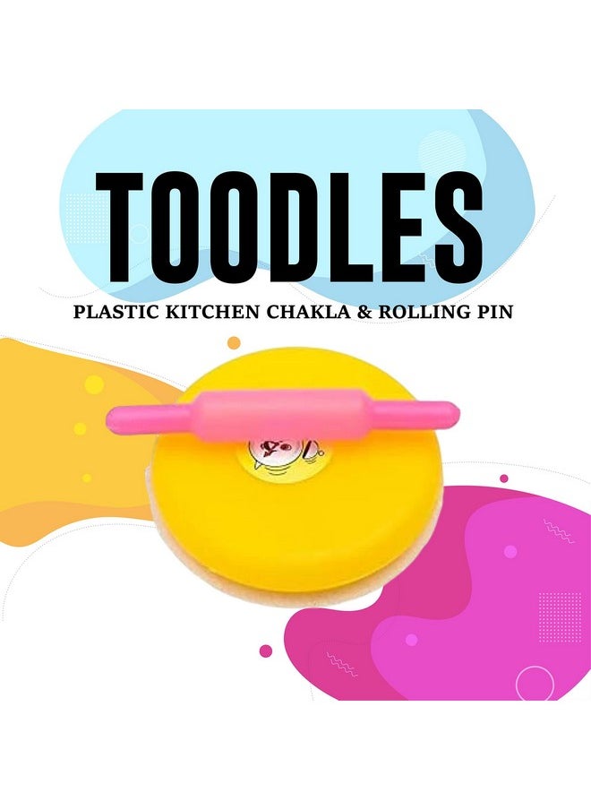 Toodles - Toodles Learnings Rolling Pin/Plastic Chakla Belan Chapati Maker for Kids for 3 Years Old and up | Activities Toy - Image 1