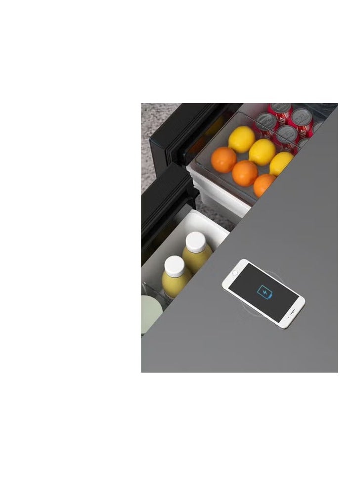 Galaxy Design - Galaxy Design Star Track Smart Touch Table of Capacity 135 liter with two Refrigerator Doors, Supports Bluetooth, Music Player and USB Charging with Wireless charging with Surrounded Speaker - Image 1