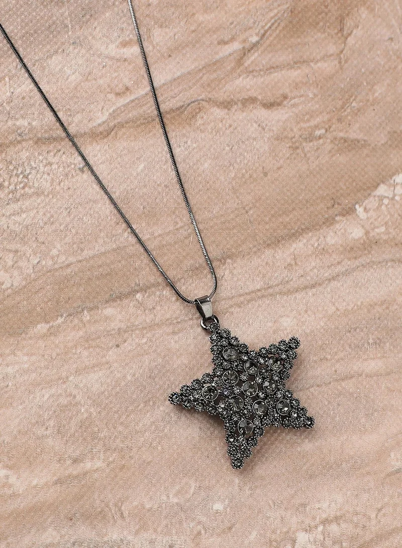 SOHI Starlight Serenade Artificial Pendant Necklace Jewellery