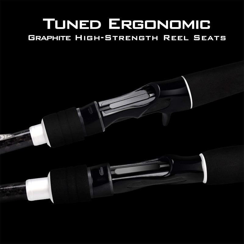 KastKing Perigee II Fishing Rods, Spinning Rod 7ft - Medium and Medium Heavy - Fast - Twin-tip Rod (2 Pcs+ Extra Tip) - Image 4