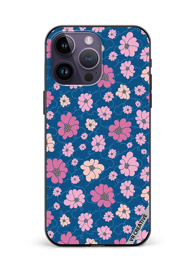 VR CREATIVE Protective Case Cover For Apple iPhone 16 Pro Max Flower Design Multicolour
