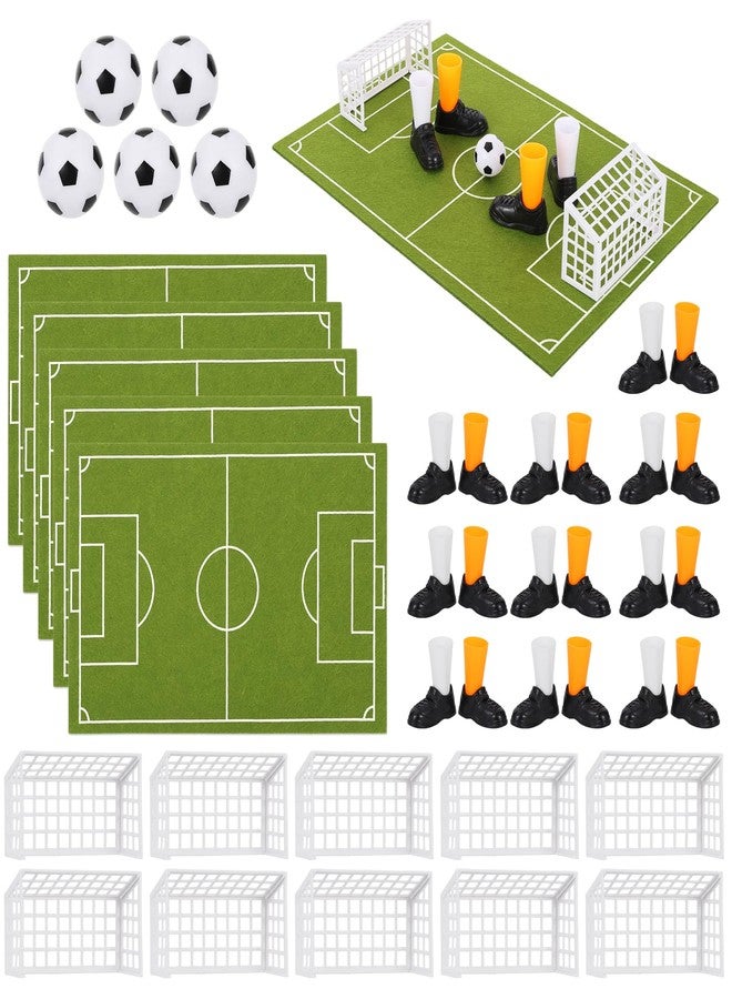 Hlimior 40 PCS Soccer Football Centerpieces Tabletop Foosball Game 5 Set Mini Table Top Sports Games Table Decor Soccer Football Party Decorations for Family Office Indoor Fun Favors (5) (40, 16 * 12inch) - Image 1