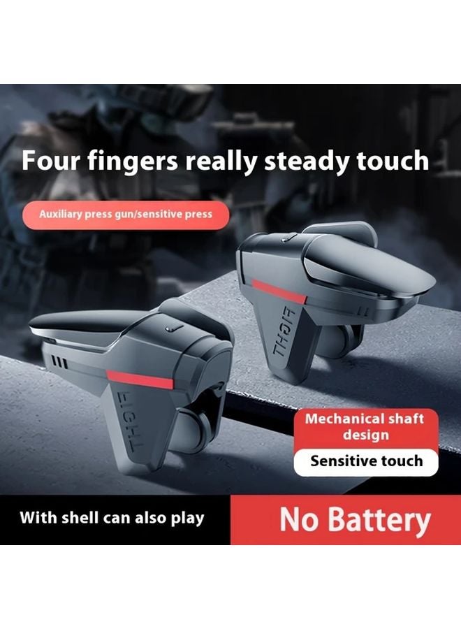 Mobile Game Auxiliary Key Controller Physics No Battery 4Pair For PUBG Shooting Games - Image 2