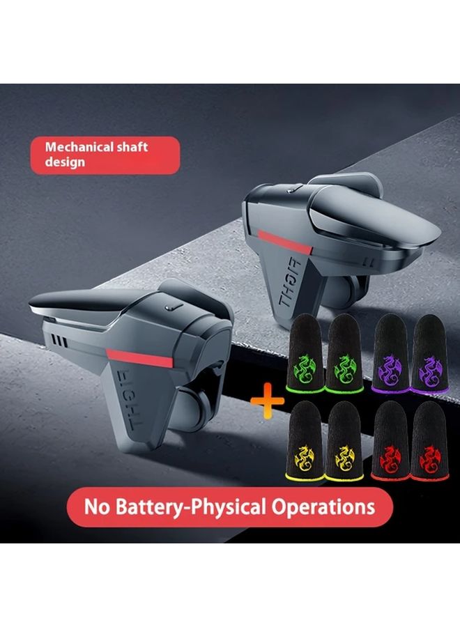 Mobile Game Auxiliary Key Controller Physics No Battery 4Pair For PUBG Shooting Games - Image 1