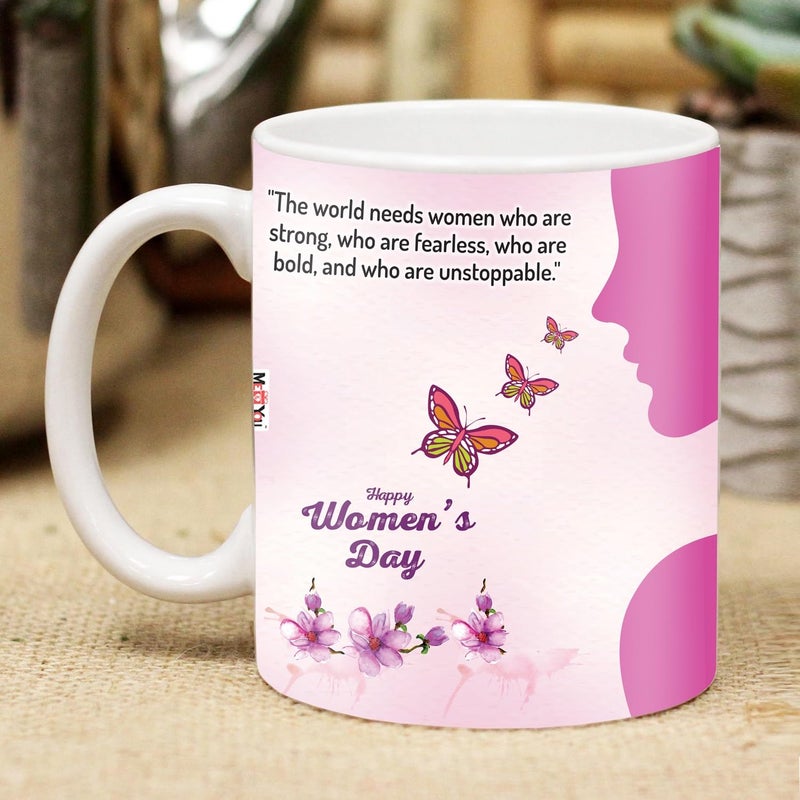 ME  YOU ME YOU Womens Day Ceramic Mug Stylish and Durable Coffee Mug for Women Thoughtful Gift for Her Ideal for Tea Lovers Best Womens Day Present for Girls and Moms - Image 1