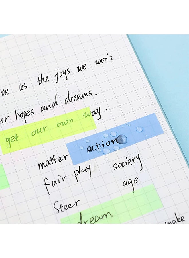 Peachjoy 10 Rolls Highlighter Tapes, 0.23inch x 16.4ft Colored Transparent Tape Fluorescent Neon Tape Removable Highlighters for Reading Taking Notes at Class Home Office - Image 2