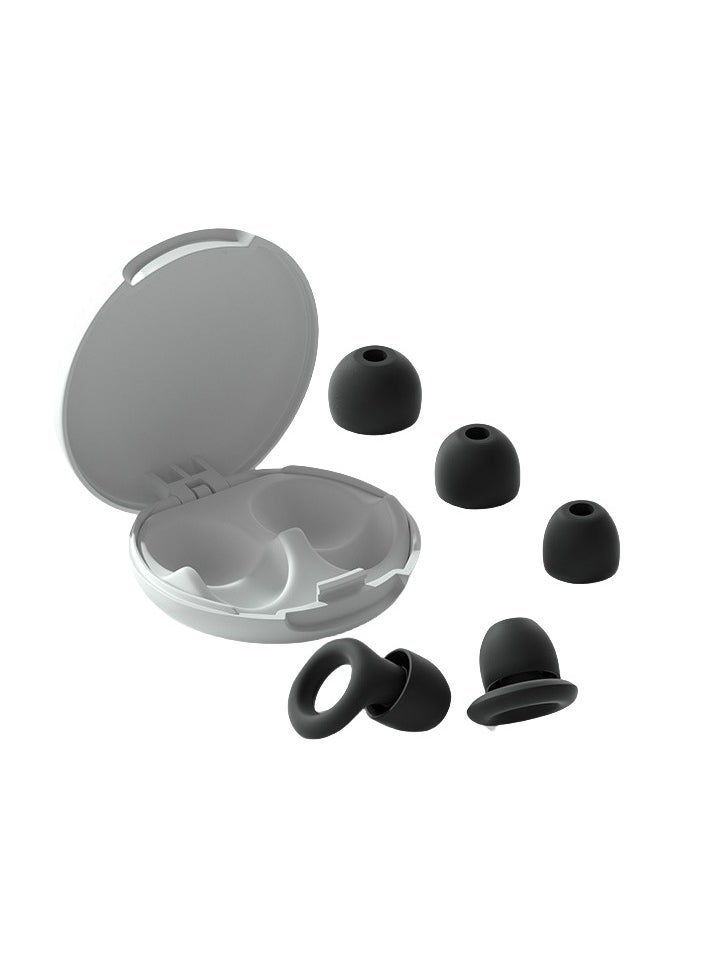General Sleep Noise Cancelling Earplugs – Reusable Silicone Earplugs with 3 Pairs of Eartips and Case, Ideal Sleeping Earplugs, Soft and Comfortable Hearing Protection for Sleeping, Concerts, Work, Traveling and Focusing  - Image 1