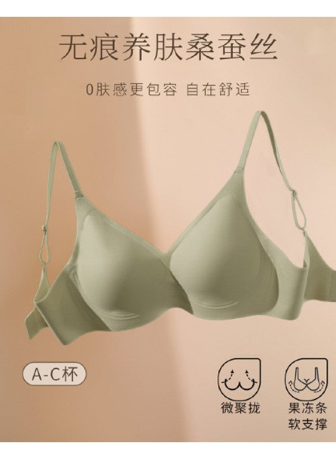 MEIBIAO Large Bust Minimizing Series Women's Side Control Wireless Push-up Seamless Bra - Image 1