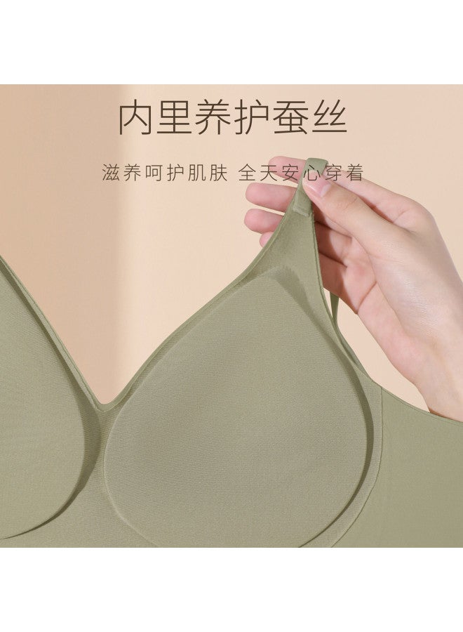 MEIBIAO Large Bust Minimizing Series Women's Side Control Wireless Push-up Seamless Bra - Image 3
