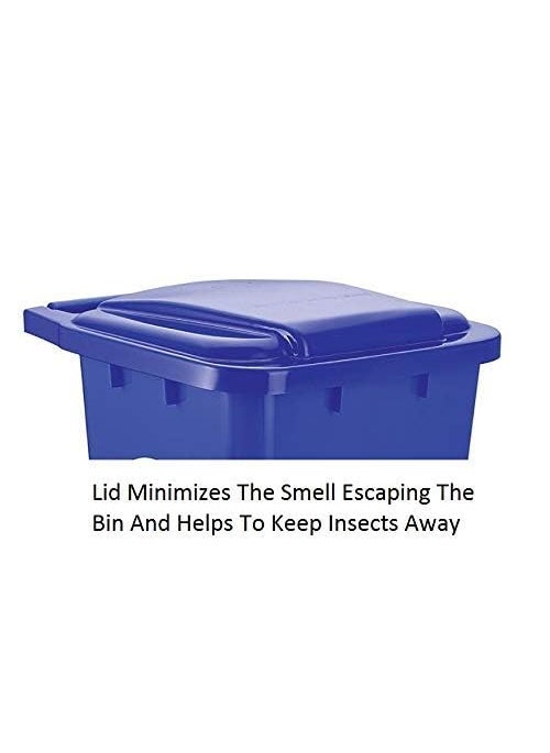 Aristo ARISTO Plastic StepOn Pedal Garbage Waste Dustbins 45 Ltr Blue Blue Combo  - Image 4