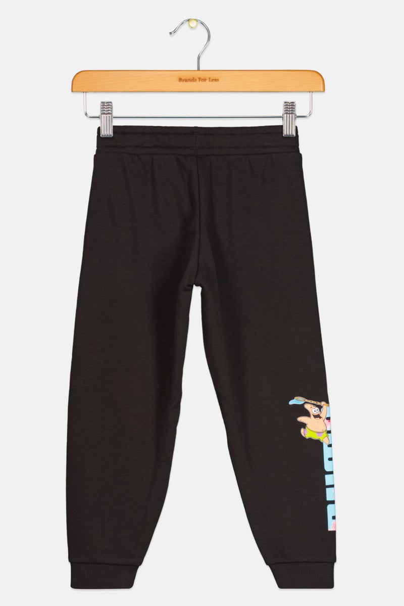 PUMA Kids Boy Drawstring Outdoor Sweatpants, Black - Image 2