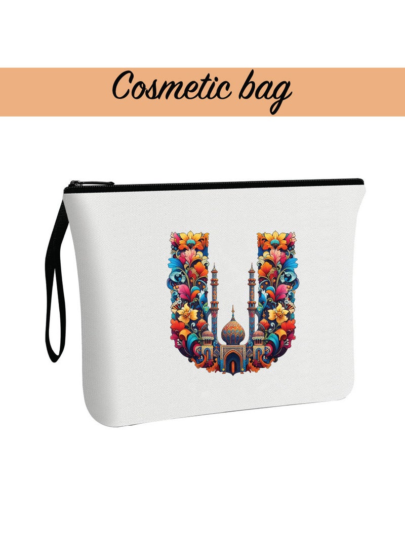 PRINTSHOP4ME Pack of 3 Initial Monogram Gift Set - Black Coffee Mug, Cosmetic Bag and Cotton Tote bag Set - Gift Set for Her - Perfect for Ramadan, School, Travel and Birthday Gift  - Image 4