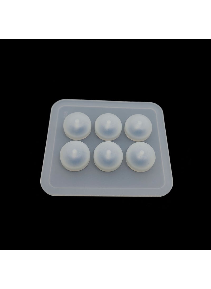 Hobizubi 12 mm Flat Bead Mold - Epoxy Silicone Mold - Code: 168  - Image 1