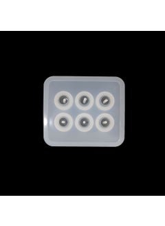 Hobizubi 12 mm Flat Bead Mold - Epoxy Silicone Mold - Code: 168  - Image 2