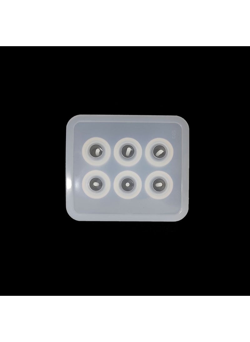 Hobizubi 12 mm Flat Bead Mold - Epoxy Silicone Mold - Code: 168  - Image 2