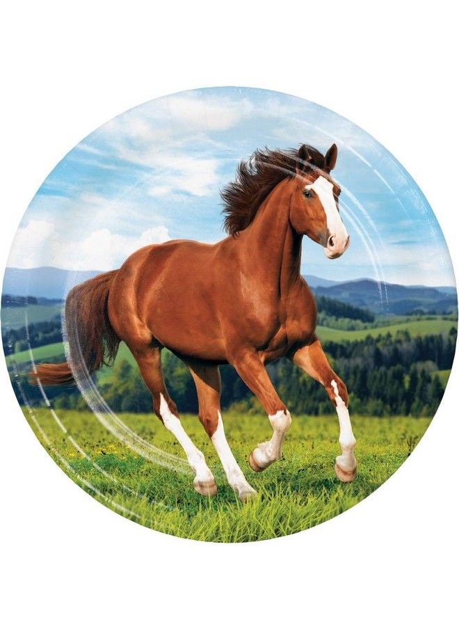 CREATIVE CONVERTING - Wild Horse Paper Plates 8 Ct - Image 1