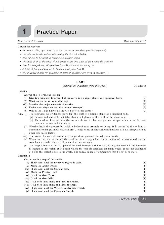 null - Together with ICSE Question Bank Class 9 Geography for 2024-25 Board Exams (Chapterwise & Topicwise) - Image 1