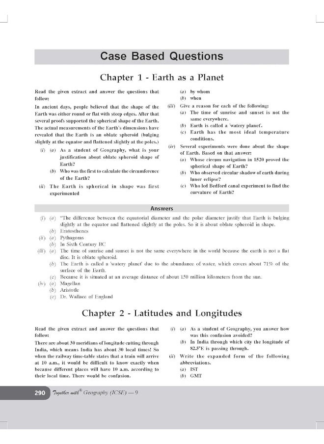 null - Together with ICSE Question Bank Class 9 Geography for 2024-25 Board Exams (Chapterwise & Topicwise) - Image 1