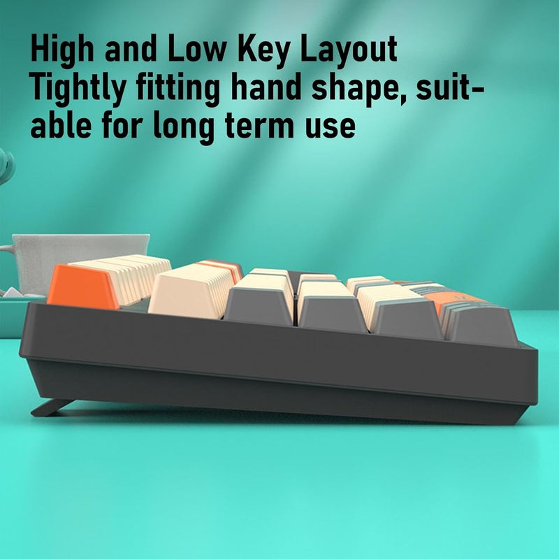 Wireless Keyboard and Mouse Combo, 2.4G Rechargeable Quiet Compact 104 Keys Keyboard with 4 Keys Mouse, with Comfortable Palm Rest and USB Receiver, for PC Laptop Notebook (Type 2) - Image 4