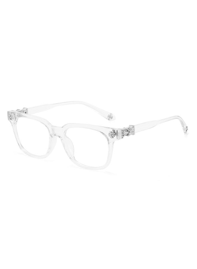 Classic Clear Lens Glasses, Eyeglasses for Men and Women, Thick Square Frame Eyewear - Image 4