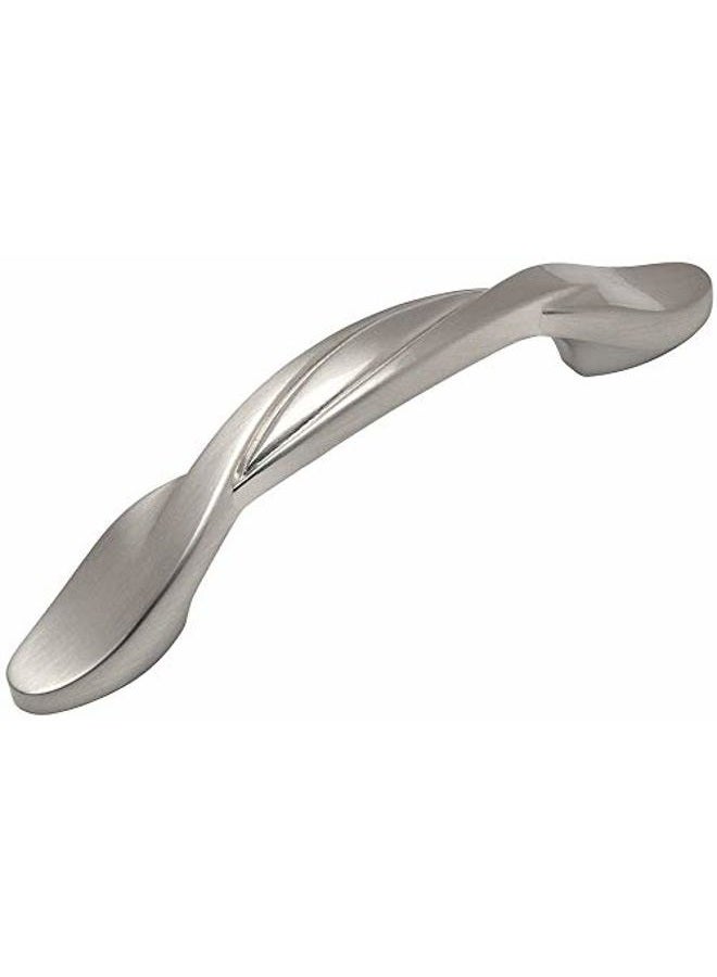 Cosmas 9009SN Satin Nickel Twist Cabinet Knobs Hardware Handle Pull - 3'' Hole Centers, 10 Pack - Image 1