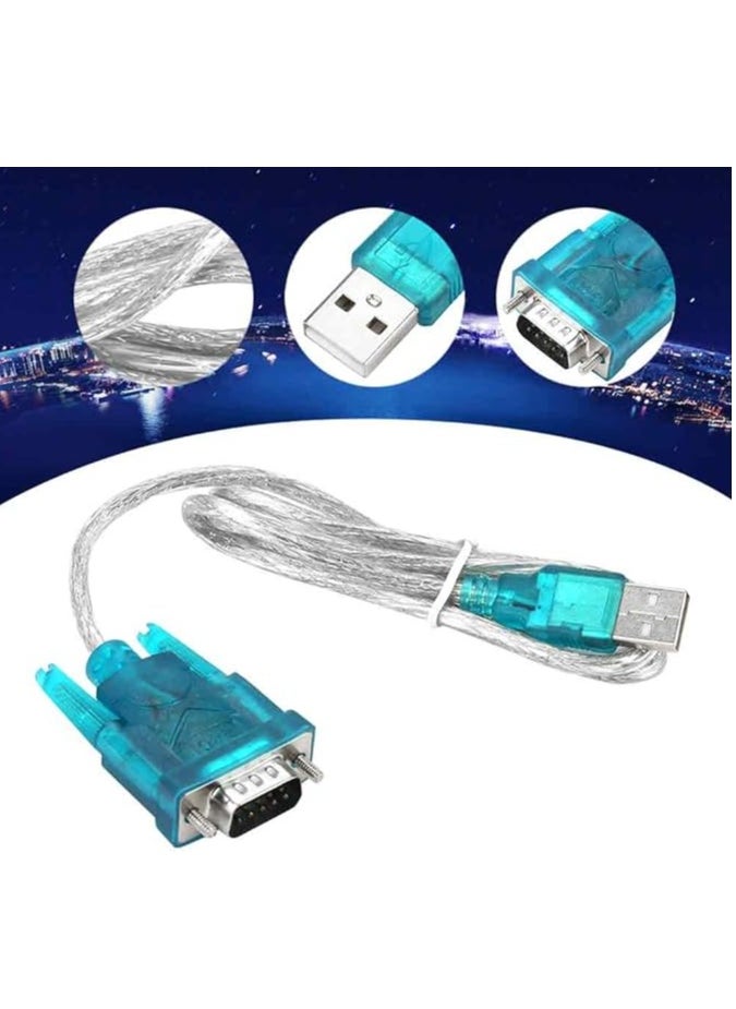 Generic Programming Cable, USB to RS232 Serial PLC Programming Cable Adapter Converter Replacement for PLC Cable  - Image 2
