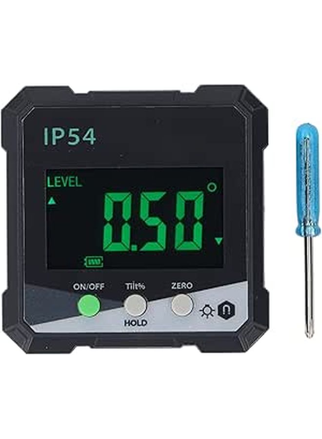منقلة الزاوية الرقمية مع شاشة LCD خلفية ووضعين قياس - Image 1