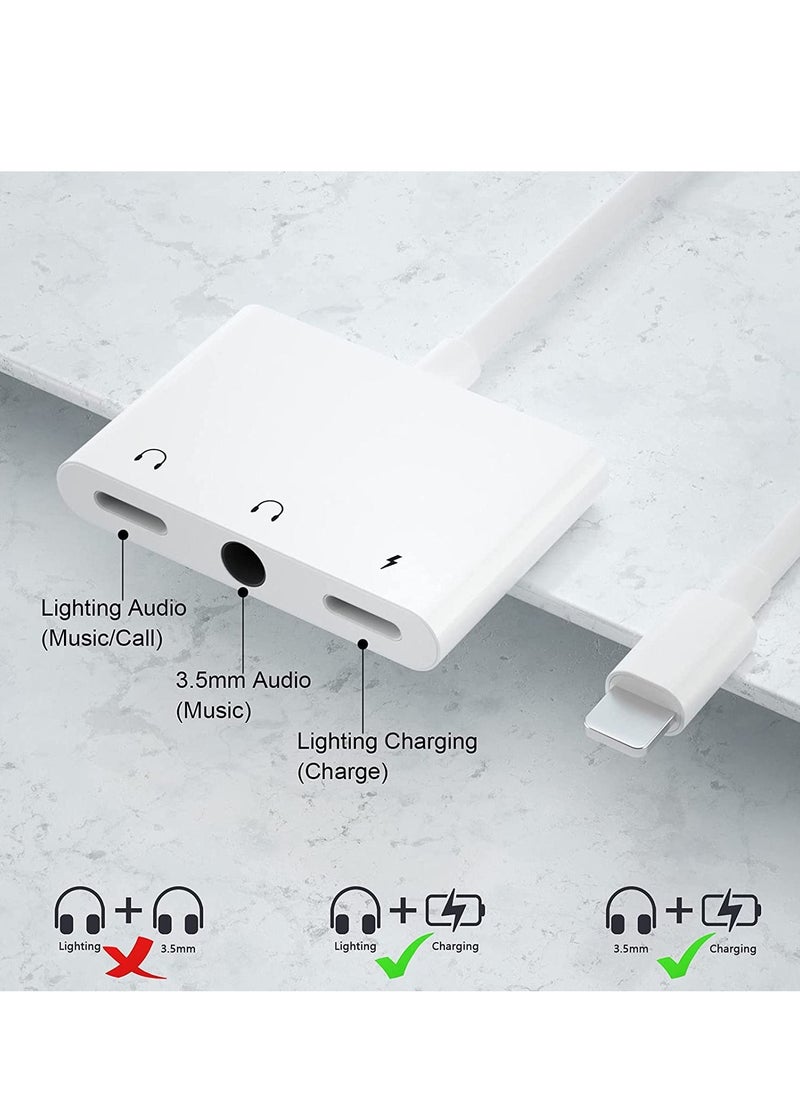 Generic Lightning Headphone Audio Adapter Splitter for iPhone/iPad,Lightning to 3.5mm Headphone Jack Adapter & dongle,Aux Audio Adapter for iPhone 14/13/12/11/X/8/8plus/7/7plus/iPad Support iOS 16  - Image 4