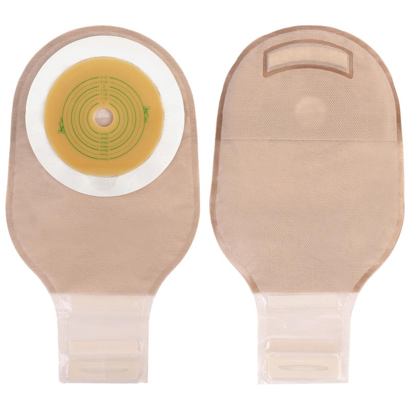 LotFancy Colostomy Bags, Pack of 20, Ostomy Supplies, One-Piece Drainable Pouches with Closure for Ileostomy Stoma Care, Cut-to-Fit, Max 64mm - Image 1
