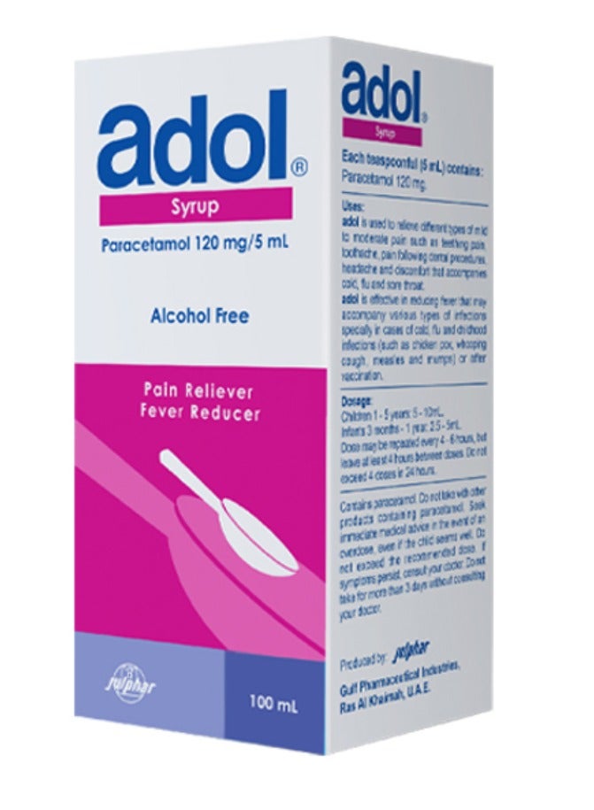 ADOL 120 MG / 5 ML SYRUP 100 ML