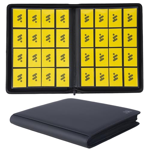MORABTO Premium 16 Pocket Trading Card Binder1024 Card Capacity Card Binder Ringless Design with Zipper Side Loading Trading Card Album Folder for MTG Sports Cards TCG Black - Image 1