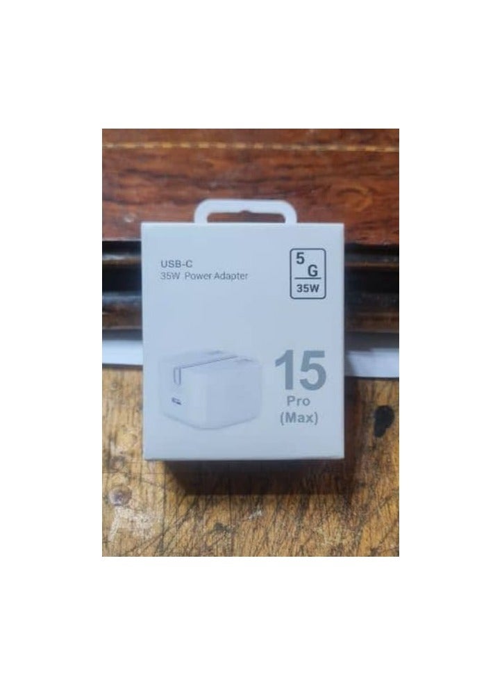 محول تيار بمنفذ USB-C وقدرة 35 وات أبيض - Image 5