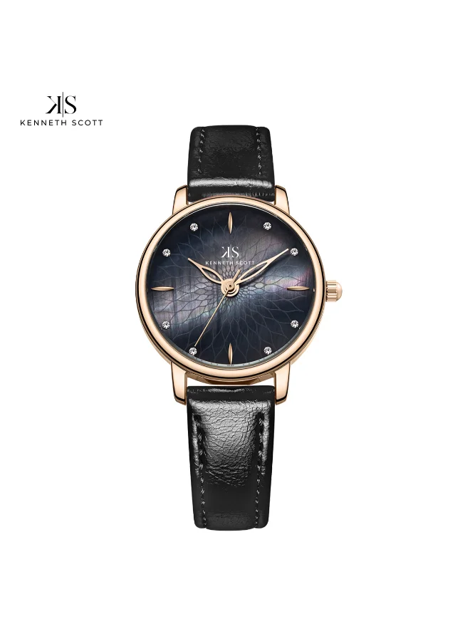 كينيث سكوت ساعة يد نسائية من البولي يوريثين تناظرية - -  مم