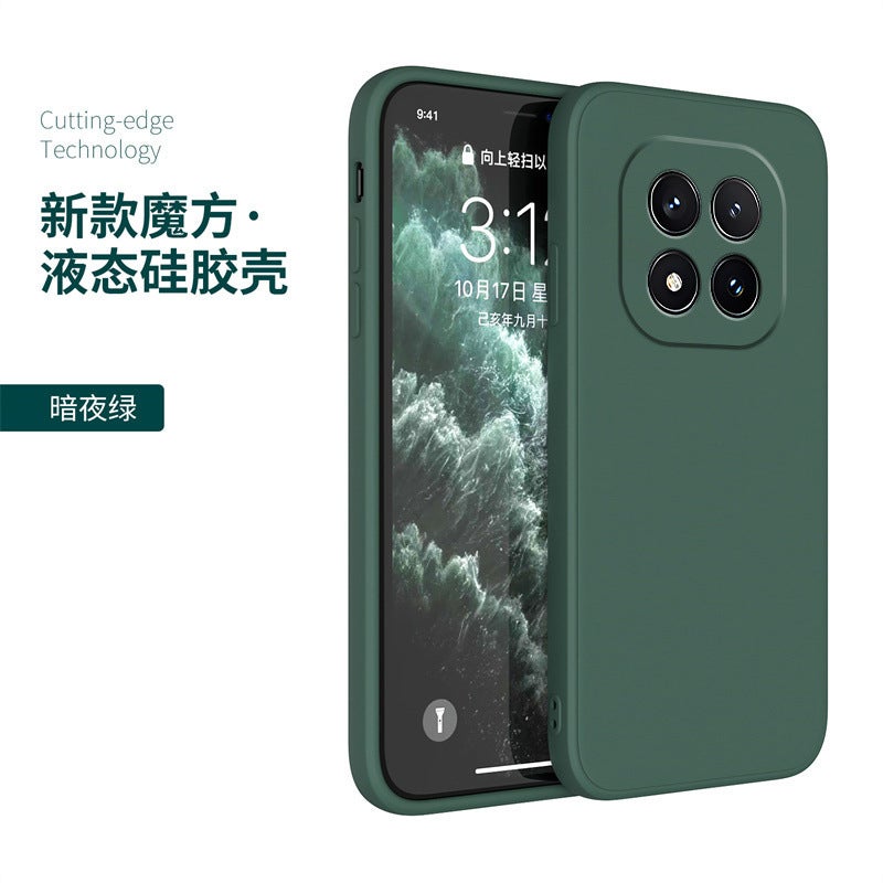 غطاء واقي، مقاوم للصدمات لـ Redmi Note 14، حماية من السقوط، أخضر باللون الأخضر عملي للاستخدام المتكرر خفيف الحمل للمكتب - Image 1