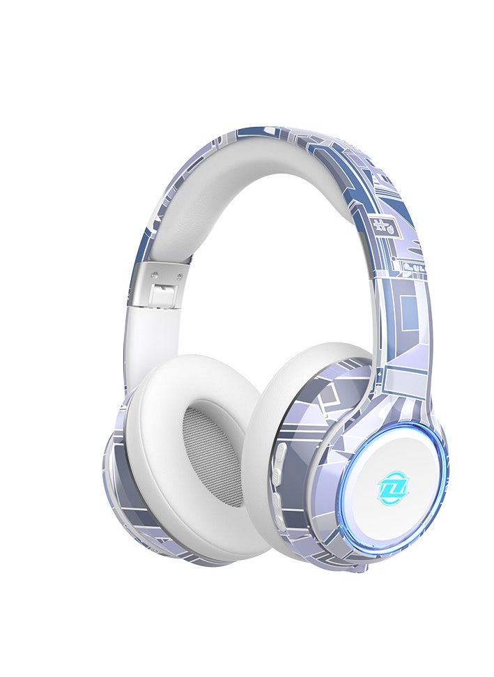 Chinese Style Graffiti Over-Ear Bluetooth Headphones with Heavy Bass for Gaming and Sports, Sky Blue - pzsku/Z56744FD35D32FBA729C2Z/45/_/1715074291/2d5a673a-962a-447c-91a1-0f62f3649359