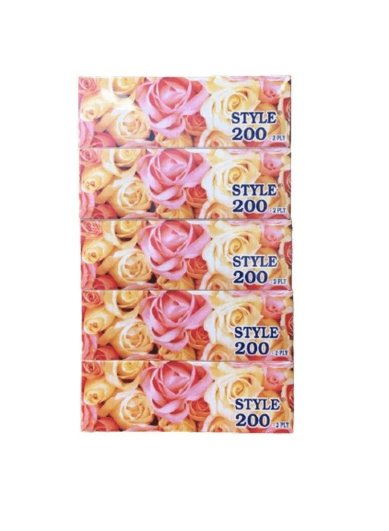 علبة مناديل الوجه، عبوة من 5 قطع