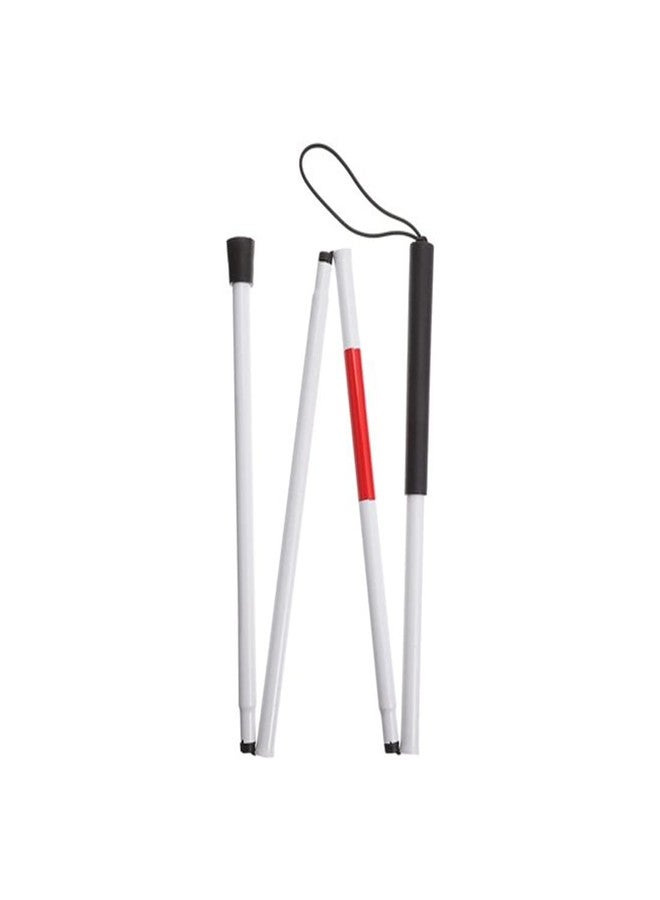 Dr. Care Folding Blind Cane Reflective Red Folding Walking Stick for Vision Impaired and Blind People - Image 4