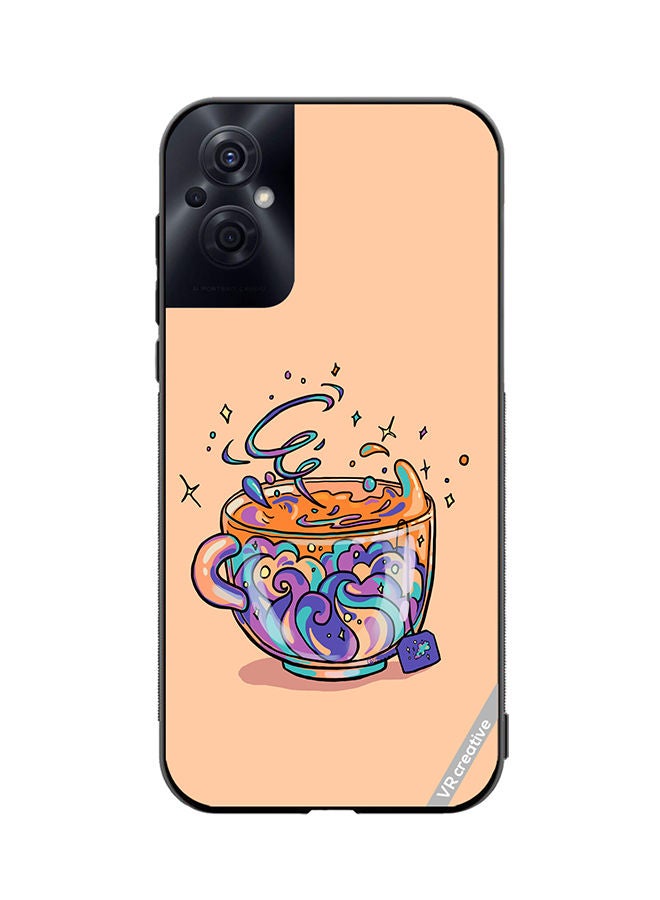 VR CREATIVE Protective Case Cover For Oppo Reno8 Z Tea Design Multicolour - Image 1