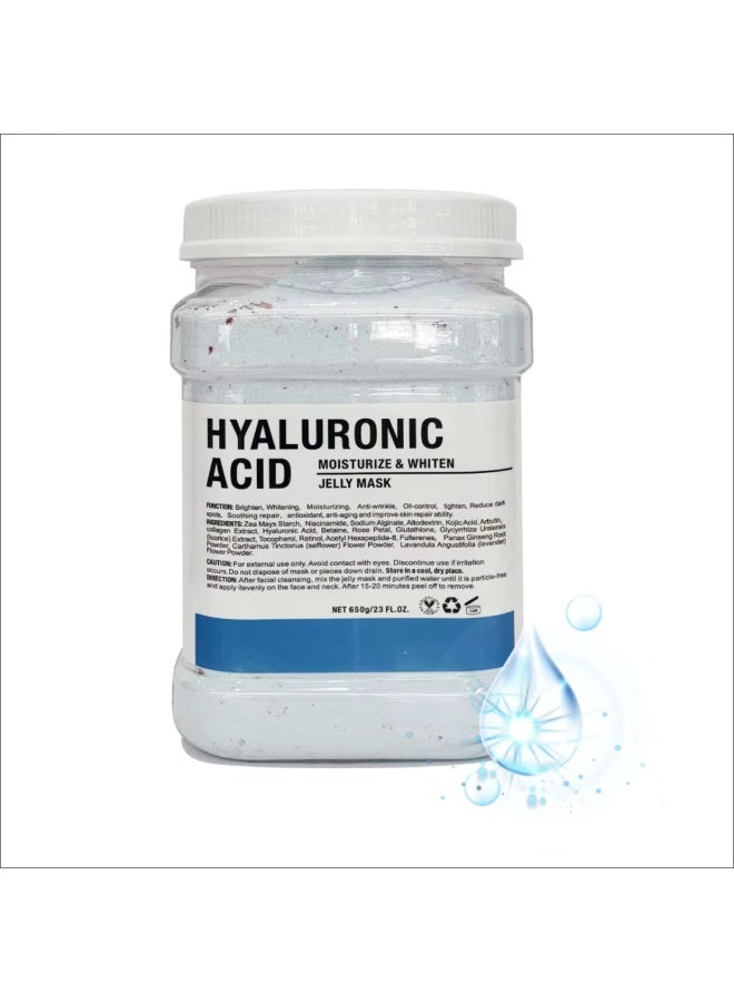 DR.MEINAIER 650g Hyaluronic Acid Jelly Mask Moisturizing and Whiten Peel Of Jelly Mask Professional Peel Off Hydro Face Mask Powder for Fight Fine Lines Jelly Mask Powder for Facials Moisturizing Jelly Face Mask - Image 2