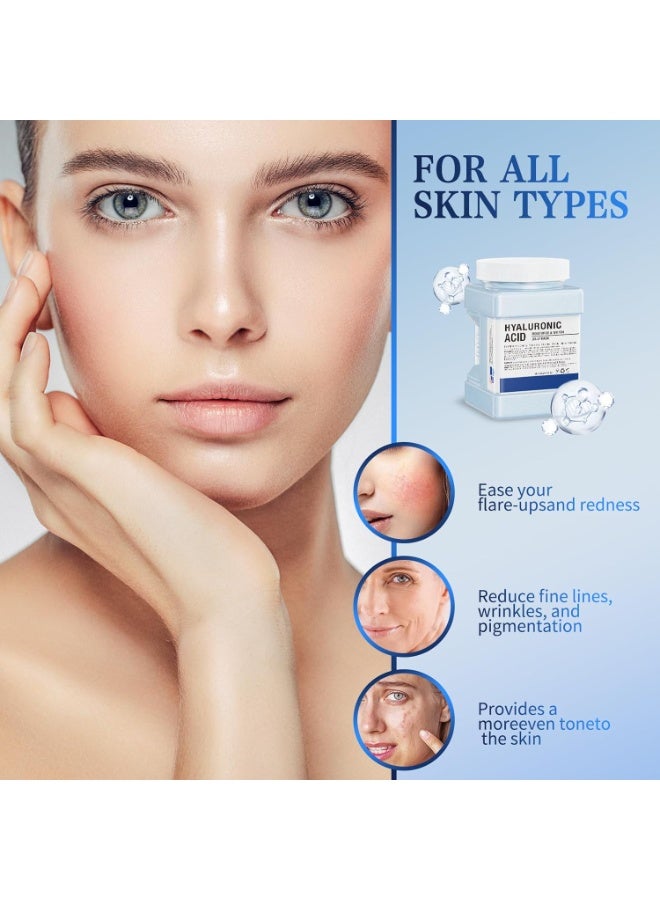 DR.MEINAIER 650g Hyaluronic Acid Jelly Mask Moisturizing and Whiten Peel Of Jelly Mask Professional Peel Off Hydro Face Mask Powder for Fight Fine Lines Jelly Mask Powder for Facials Moisturizing Jelly Face Mask - Image 3