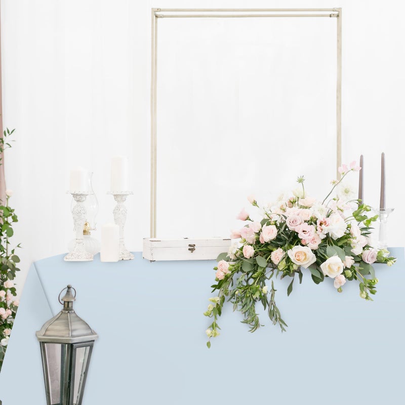 Whaline 4Pcs Bear Baby Shower Plastic Tablecloth Rectangle Table Cover Ivory Brown Blue Waterproof Table Cloth for Party Decoration Supplies, 54 x 108 Inch - Image 4