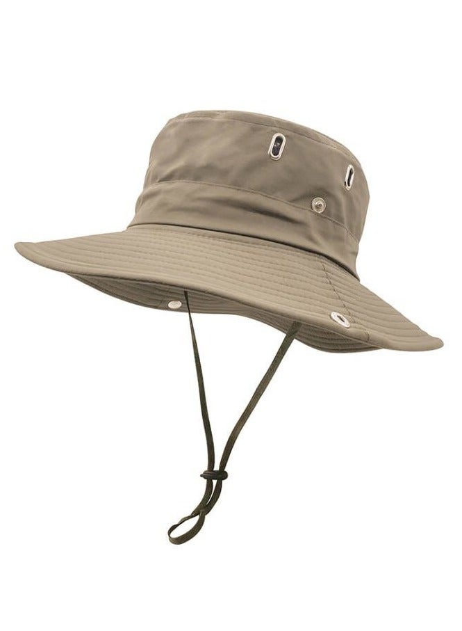 Generic Summer Fisherman Hat Unisex Breathable Men's Hat Trekking Bucket Hat for Safari Running - Image 1