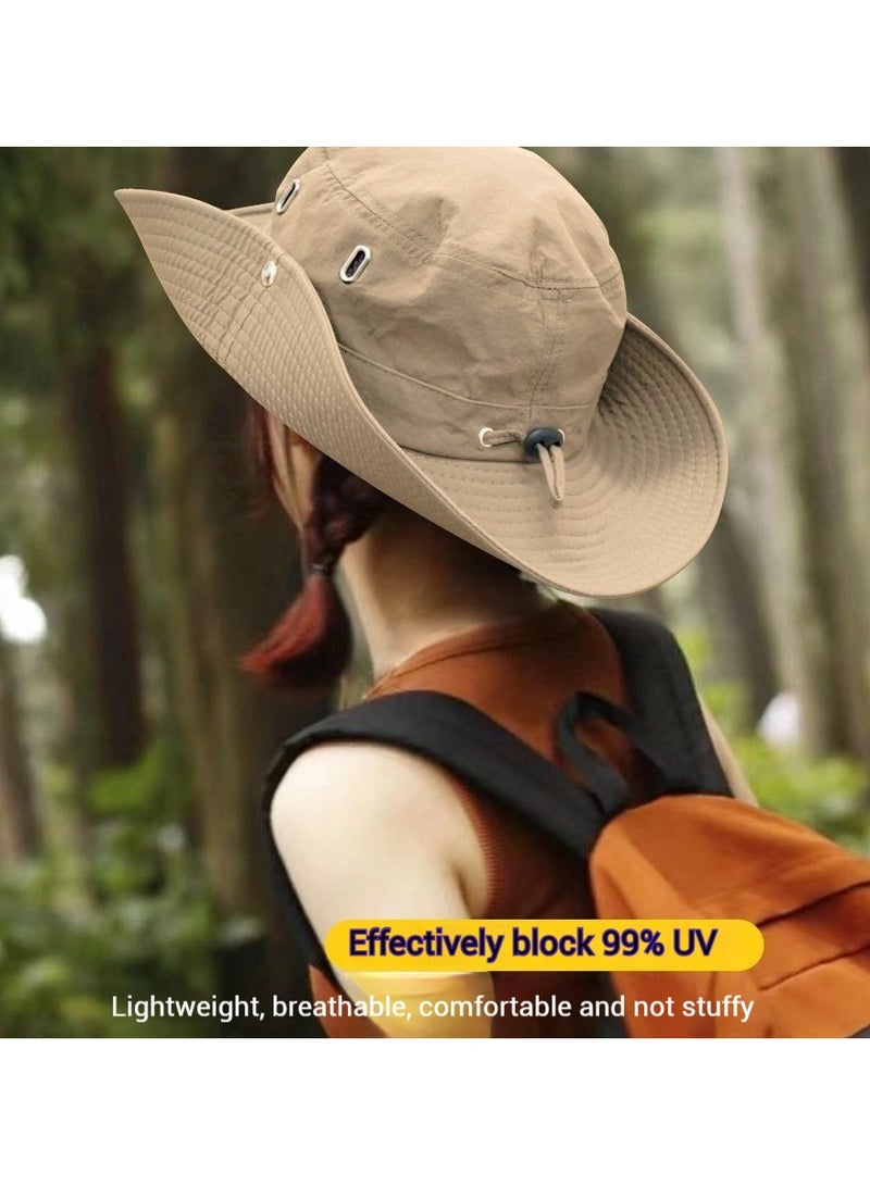 Generic Summer Fisherman Hat Unisex Breathable Men's Hat Trekking Bucket Hat for Safari Running - Image 4