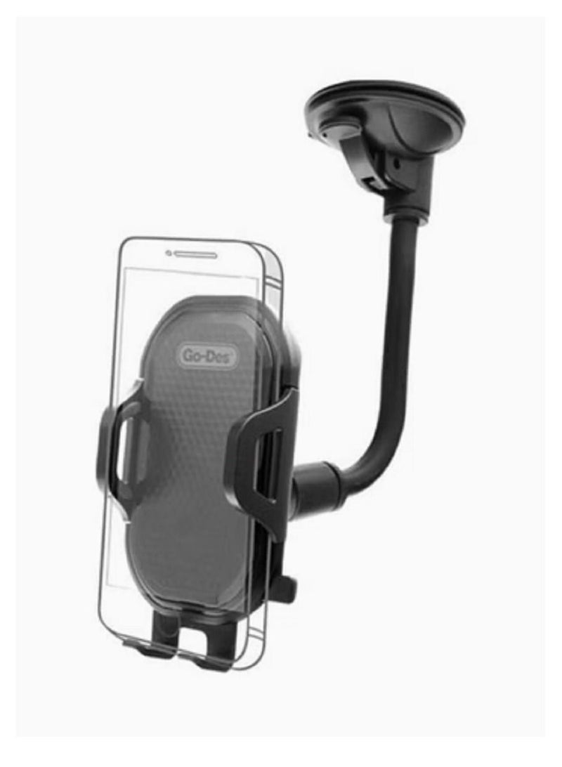 GO-DES Flexible Arm Windshield Car Phone Holder Long Arm Mount GD-HD651 - Image 1